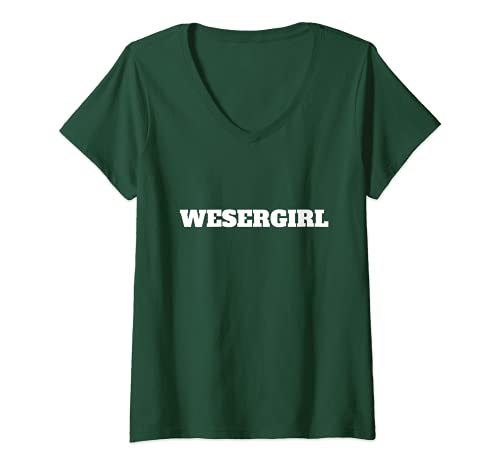 Damen Fußball Bremen Trikot Weser Mädchen, Frauen und Fans Bremen T-Shirt mit V-Ausschnitt Damen Fußball Bremen Trikot Weser Mädchen, Frauen und Fans Bremen T-Shirt mit V-Ausschnitt von Bremen Weser Mädchen, Frauen und Fans Fußball
