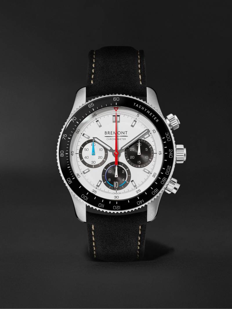 Bremont - Supermarine Williams Racing WR22 Automatic Chronograph 43mm Stainless Steel and Alcantara Watch, Ref. WR-22-SS-R-S - Men - White von Bremont