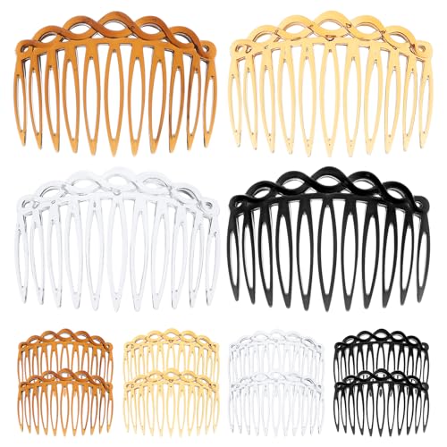 12 Stück Haarkamm Zum Stecken Steckkamm Haare French Side Combs Small Kunststoff Seite Haar Twist Kamm Steckkämme Französisch Twist Kamm Haar Clips Mit Zähnen Für Haarzubehör Frauen Mädchen von Bremorou