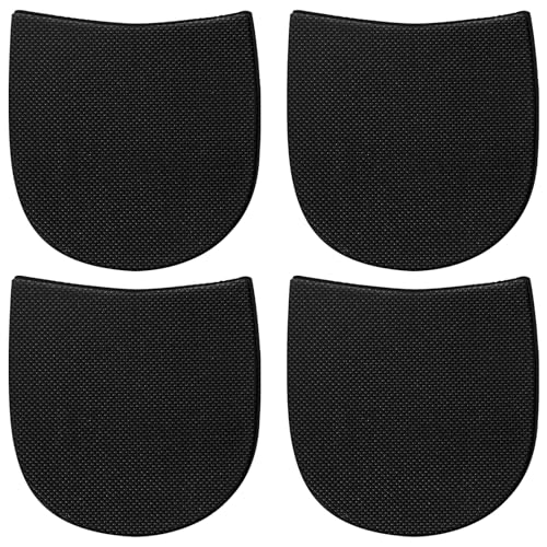 Bremorou 4 Stück Gummisohlen Zum Aufkleben Anti Rutsch Schuhsohlen Reparatur Gummi Protektoren Sohle Pads Aufkleber Schneidbar Sohlengummi für Männer Und Frauen Rutschfeste Schwarz von Bremorou