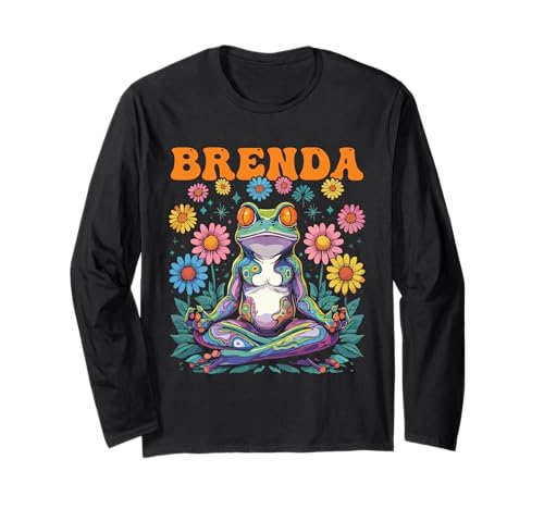 Brenda Skurriles Frosch-Design für Mädchen Name Brenda Langarmshirt Brenda Skurriles Frosch-Design für Mädchen Name Brenda Langarmshirt von Brenda Designs for Girls Name Brenda