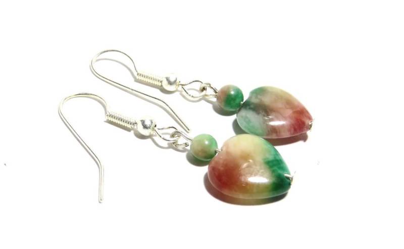 Herz Ohrringe, Frauen, Teenager, Grün, Gelb, Bereit Zu Versenden Herz Ohrringe, Frauen, Teenager, Grün, Gelb, Bereit Zu Versenden von BrendaLizBoutique