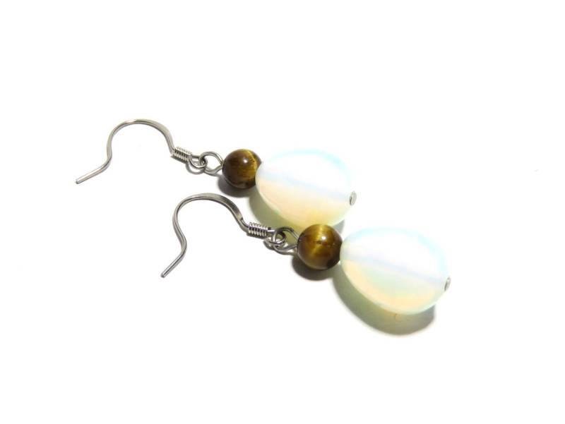 Mondsteinohrringe, Frauen, Teenager, Mondstein, Tigerauge, Bereit Zu Versenden Mondsteinohrringe, Frauen, Teenager, Mondstein, Tigerauge, Bereit Zu Versenden von BrendaLizBoutique