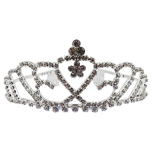 Brensty Diadem Schmuck Hochzeit Krone Strass Kristall Prinzessin Stirnband von Brensty