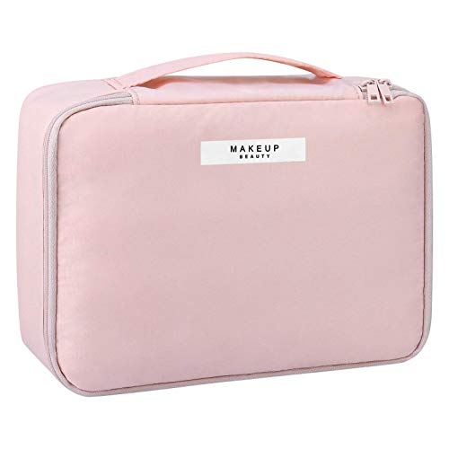 Brensty Kosmetik Tasche für Frauen Kosmetische Tasche Kultur Beutel für MäDchen Tasche BüRsten Wiederverwendbarer Kultur Beutel - Rosa von Brensty