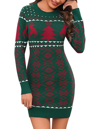 Bresdk Strickkleid Damen Weihnachtskleid Weihnachspullover Pulloverkleid Christmas Sweater Winter Bresdk Strickkleid Damen Weihnachtskleid Weihnachspullover Pulloverkleid Christmas Sweater Winter von Bresdk