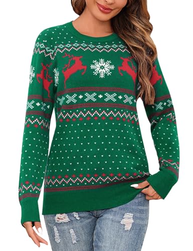 Bresdk Weihnachtspullover Damen Partner Paar Christmas Pullover Couple Weihnachtspulli Frauen Grün L Bresdk Weihnachtspullover Damen Partner Paar Christmas Pullover Couple Weihnachtspulli Frauen Grün L von Bresdk
