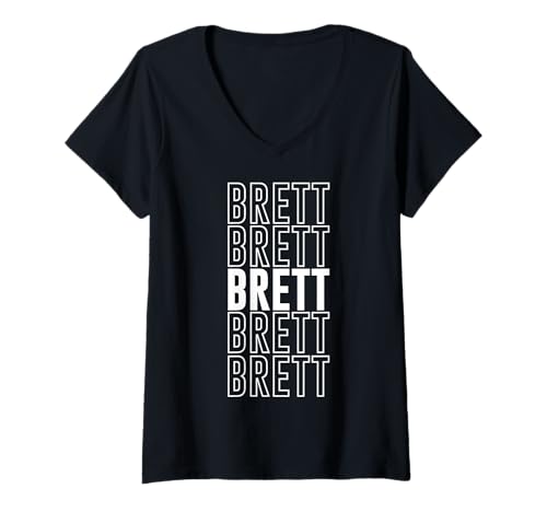Damen Brett T-Shirt mit V-Ausschnitt von Brett Apparel