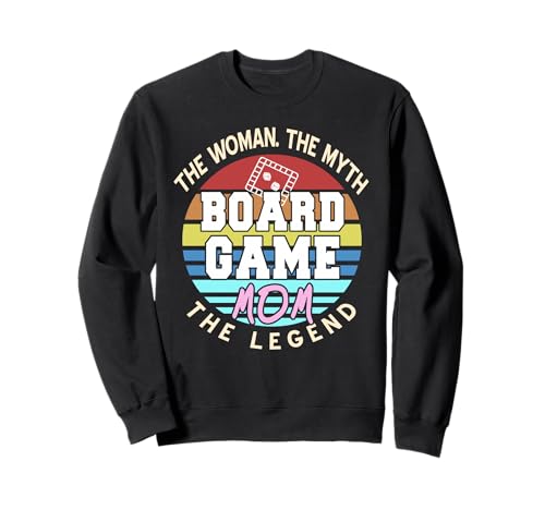 Brettspiel Mama Retro Spielerwitz Fanboard Sweatshirt von Brettspielkönigin für Mamas mit Spielwitz