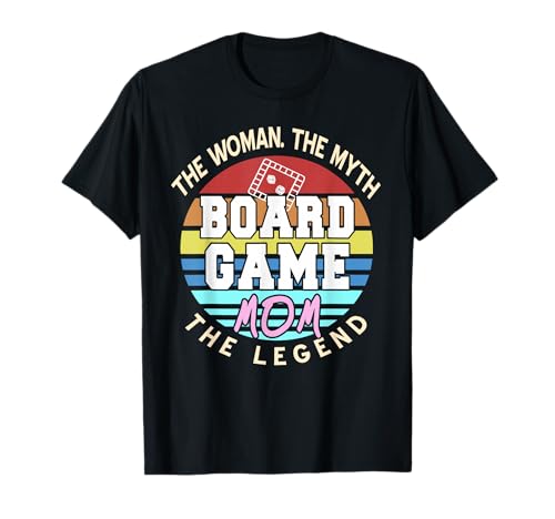 Brettspiel Mama Retro Spielerwitz Fanboard T-Shirt von Brettspielkönigin für Mamas mit Spielwitz