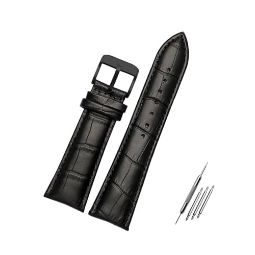 Breites Uhrenarmband aus Leder – 18–28 mm, großes Ersatzband für Herren,24mm von Breyhda