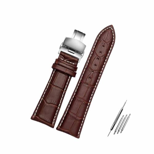 Breites Uhrenarmband aus Leder – 18–28 mm, großes Ersatzband für Herren,24mm Breites Uhrenarmband aus Leder – 18–28 mm, großes Ersatzband für Herren,24mm von Breyhda