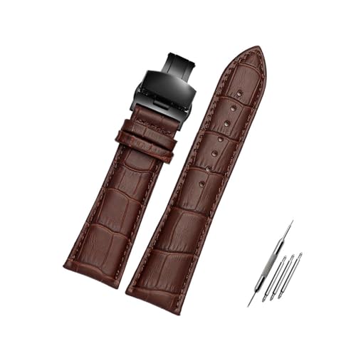 Breites Uhrenarmband aus Leder – 18–28 mm, großes Ersatzband für Herren,26mm von Breyhda