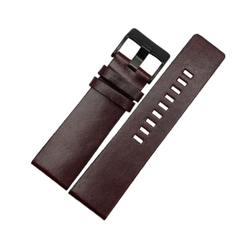 Breites Uhrenarmband aus Leder – 22–30 mm, Ersatzband für große Herrenuhren,22mm von Breyhda