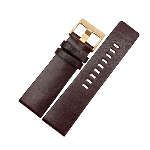 Breites Uhrenarmband aus Leder – 22–30 mm, Ersatzband für große Herrenuhren,26mm von Breyhda