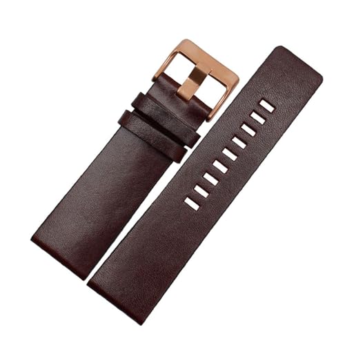 Breites Uhrenarmband aus Leder – 22–30 mm, Ersatzband für große Herrenuhren,28mm von Breyhda
