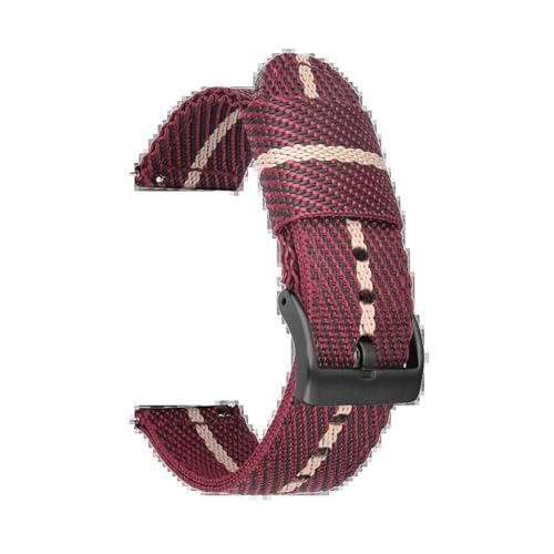 Breyhda 18 mm, 20 mm, 22 mm, 24 mm, Nylongewebe, Sport-Uhrenarmband für Damen und Herren – gewebtes elastisches Armband mit Schnellverschluss,24mm von Breyhda