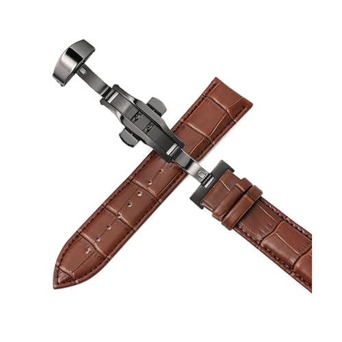 Breyhda Automatisches Lederarmband mit Schmetterlingsschnalle – 12–24 mm verstellbares Ersatzarmband,14mm Breyhda Automatisches Lederarmband mit Schmetterlingsschnalle – 12–24 mm verstellbares Ersatzarmband,14mm von Breyhda