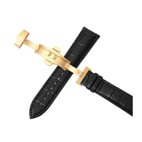 Breyhda Automatisches Lederarmband mit Schmetterlingsschnalle – 12–24 mm verstellbares Ersatzarmband,17mm Breyhda Automatisches Lederarmband mit Schmetterlingsschnalle – 12–24 mm verstellbares Ersatzarmband,17mm von Breyhda