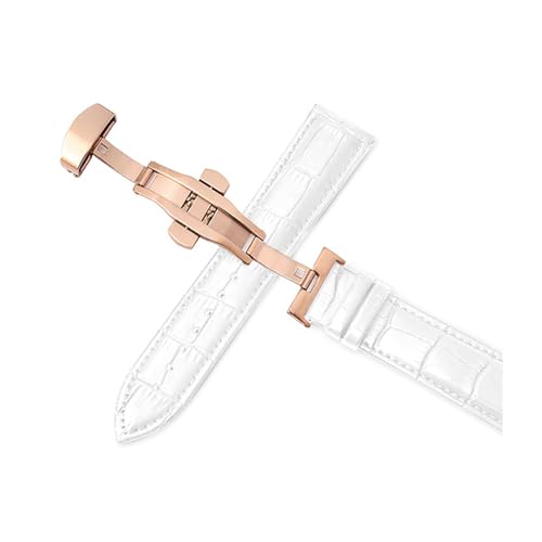 Breyhda Automatisches Lederarmband mit Schmetterlingsschnalle – 12–24 mm verstellbares Ersatzarmband,24mm Breyhda Automatisches Lederarmband mit Schmetterlingsschnalle – 12–24 mm verstellbares Ersatzarmband,24mm von Breyhda