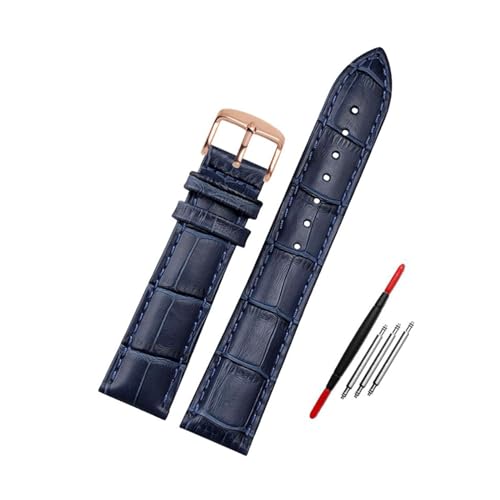 Breyhda Blaues Uhrenarmband aus Leder – 12–23 mm, Ersatzarmband mit mitgeliefertem Montagewerkzeug,20mm Breyhda Blaues Uhrenarmband aus Leder – 12–23 mm, Ersatzarmband mit mitgeliefertem Montagewerkzeug,20mm von Breyhda