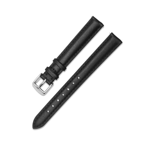 Breyhda Damen-Uhrenarmband aus Leder – 12–20 mm, Ersatzband in Schwarz/Weiß/Rosa/Braun,17mm von Breyhda