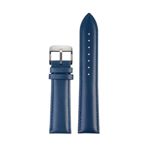 Breyhda Dunkelblaues Uhrenarmband aus Leder – 14–23 mm schmales Ersatzband für Männer/Frauen,22mm von Breyhda