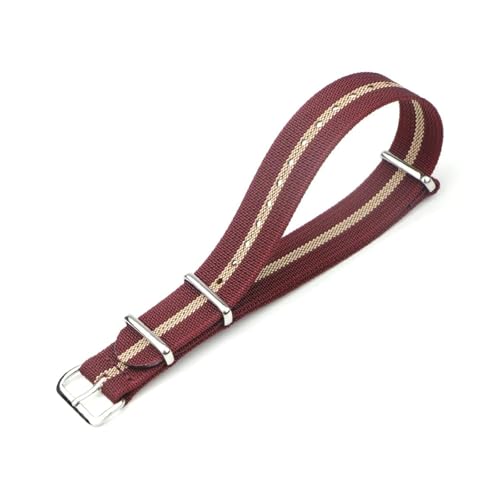 Breyhda Elastisches Nylon-Uhrenarmband 18 mm 19 mm 20 mm 22 mm – Stoff-Uhrenarmband, weiche Ersatzarmbänder, universelle Passform für die meisten Uhren,20mm von Breyhda