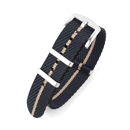 Breyhda Ersatz-Uhrenarmband aus Nylon, 20 mm, 22 mm – Streifendesign, weiches Armband, universelle Passform für Uhren, langlebiges Uhrenzubehör,22mm Breyhda Ersatz-Uhrenarmband aus Nylon, 20 mm, 22 mm – Streifendesign, weiches Armband, universelle Passform für Uhren, langlebiges Uhrenzubehör,22mm von Breyhda