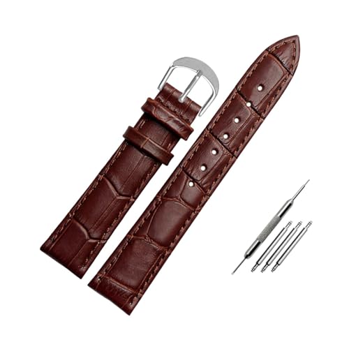 Breyhda Farbiges Lederarmband für Damen – 12–20 mm, stilvolles Ersatzarmband-Accessoire,12mm von Breyhda
