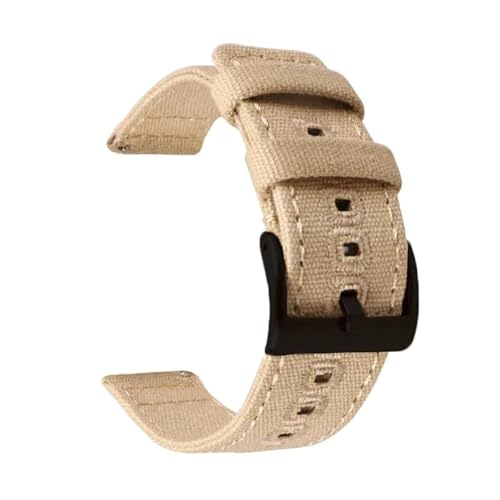 Breyhda Geflochtenes Canvas-Uhrenarmband 18 mm 20 mm 22 mm – Schnellverschlussarmband, verschleißfest, praktisches Uhrenzubehör,20mm von Breyhda