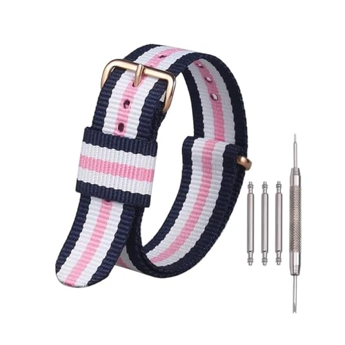 Breyhda Gewebtes Uhrenarmband aus Nylon, 16–22 mm – Ersatzarmband, weich und langlebig, universell passend für die meisten Uhren, Uhrenzubehör,12mm Breyhda Gewebtes Uhrenarmband aus Nylon, 16–22 mm – Ersatzarmband, weich und langlebig, universell passend für die meisten Uhren, Uhrenzubehör,12mm von Breyhda