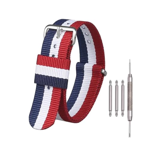 Breyhda Gewebtes Uhrenarmband aus Nylon, 16–22 mm – Ersatzarmband, weich und langlebig, universell passend für die meisten Uhren, Uhrenzubehör,17mm Breyhda Gewebtes Uhrenarmband aus Nylon, 16–22 mm – Ersatzarmband, weich und langlebig, universell passend für die meisten Uhren, Uhrenzubehör,17mm von Breyhda