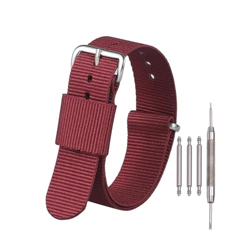 Breyhda Gewebtes Uhrenarmband aus Nylon, 16–22 mm – Ersatzarmband, weich und langlebig, universell passend für die meisten Uhren, Uhrenzubehör,20mm Breyhda Gewebtes Uhrenarmband aus Nylon, 16–22 mm – Ersatzarmband, weich und langlebig, universell passend für die meisten Uhren, Uhrenzubehör,20mm von Breyhda