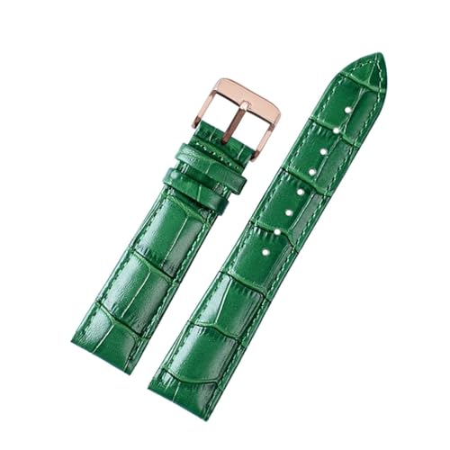 Breyhda Grünes Lederarmband - 18 mm 20 mm 22 mm Ersatzarmband mit Schnellverschluss,20mm Breyhda Grünes Lederarmband - 18 mm 20 mm 22 mm Ersatzarmband mit Schnellverschluss,20mm von Breyhda