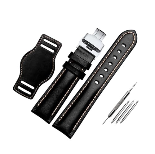 Breyhda Klassisches Uhrenarmband aus Leder – 18–22 mm, Ersatzarmband für Damen und Herren,20mm von Breyhda
