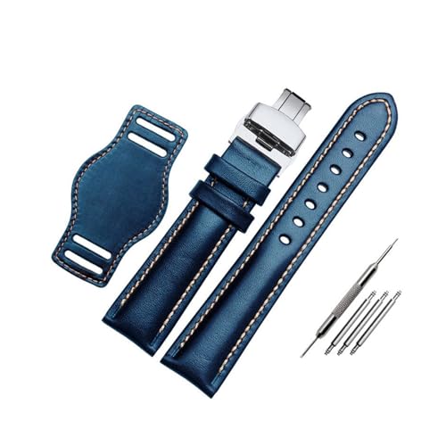 Breyhda Klassisches Uhrenarmband aus Leder – 18–22 mm, Ersatzarmband für Damen und Herren,20mm von Breyhda