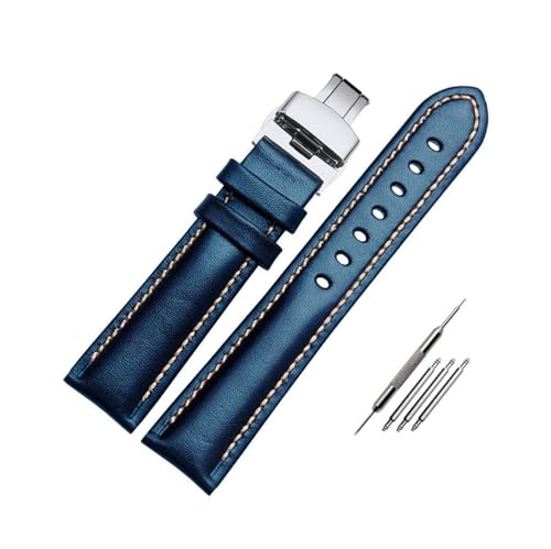 Breyhda Klassisches Uhrenarmband aus Leder – 18–22 mm, Ersatzarmband für Damen und Herren,20mm von Breyhda