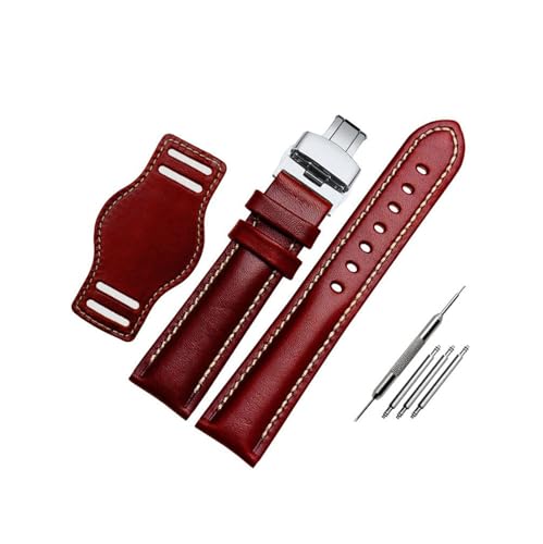 Breyhda Klassisches Uhrenarmband aus Leder – 18–22 mm, Ersatzarmband für Damen und Herren,20mm von Breyhda