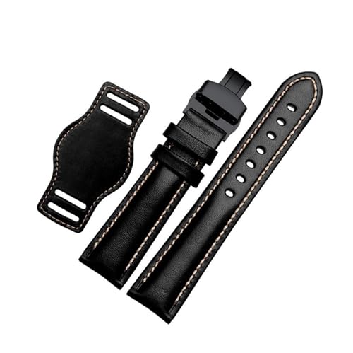 Breyhda Klassisches Uhrenarmband aus Leder – 18–22 mm, Ersatzarmband für Damen und Herren,21mm von Breyhda