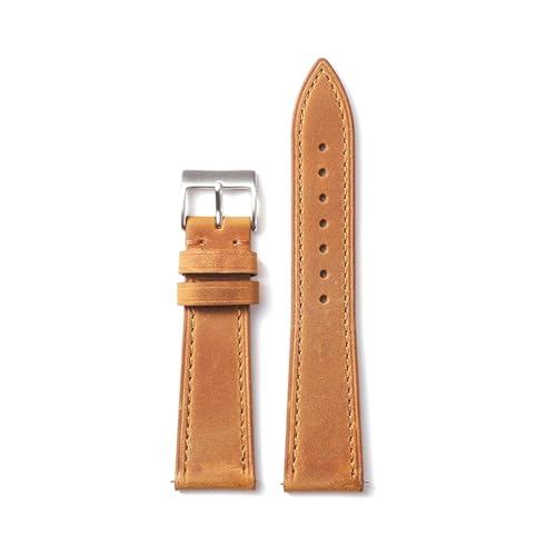 Breyhda Klassisches Vintage-Uhrenarmband – 18–22 mm, Schnellverschluss-Ersatzband mit sicherem Verschluss,Hellbraun,22mm Breyhda Klassisches Vintage-Uhrenarmband – 18–22 mm, Schnellverschluss-Ersatzband mit sicherem Verschluss,Hellbraun,22mm von Breyhda