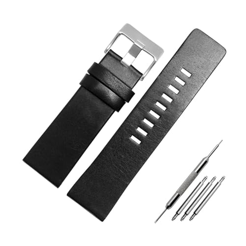 Breyhda Lederarmband mit Werkzeug – 22–32 mm Herren-Ersatzarmband + Installationsset,24mm von Breyhda