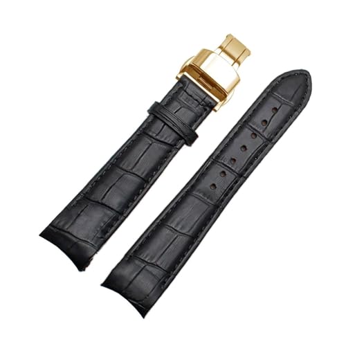 Breyhda Lederarmband mit gebogenem Ende – 20–22 mm Herren-Ersatzarmband für nahtlose Passform,21mm Breyhda Lederarmband mit gebogenem Ende – 20–22 mm Herren-Ersatzarmband für nahtlose Passform,21mm von Breyhda