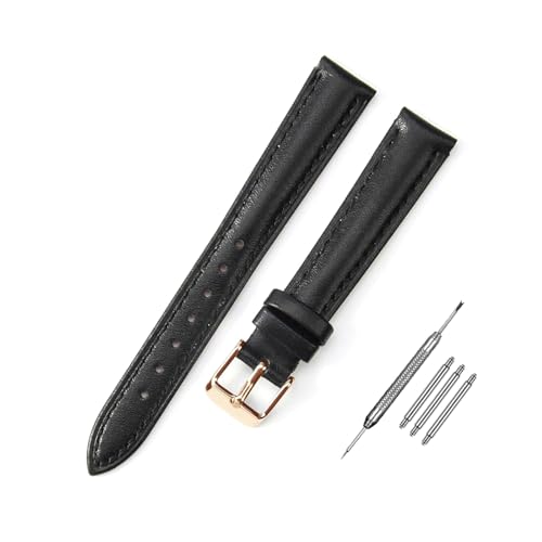 Breyhda Mehrfarbiges Uhrenarmband aus Leder – 10–24 mm, Ersatzband mit Montagewerkzeugen,10mm von Breyhda