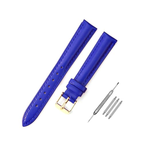 Breyhda Mehrfarbiges Uhrenarmband aus Leder – 10–24 mm, Ersatzband mit Montagewerkzeugen,14mm von Breyhda