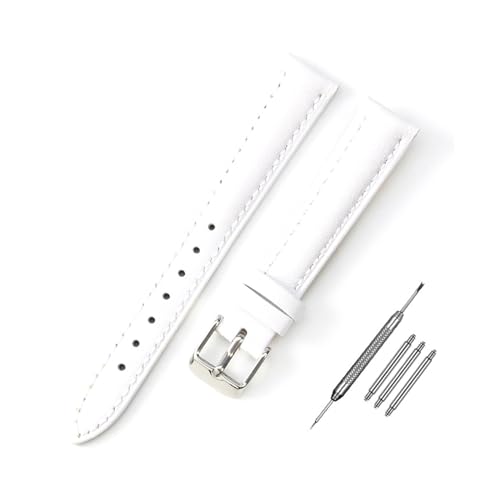 Breyhda Mehrfarbiges Uhrenarmband aus Leder – 10–24 mm, Ersatzband mit Montagewerkzeugen,14mm von Breyhda