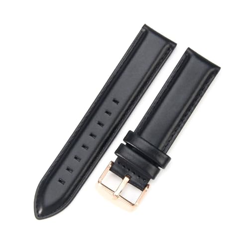 Breyhda Mittelbreites Uhrenarmband aus Leder – 14–22 mm, bequemes Ersatzband für Männer/Frauen,14mm von Breyhda
