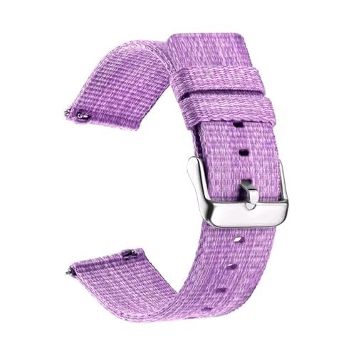 Breyhda Nylon-Uhrenarmband 18 mm 20 mm 22 mm 24 mm – gewebtes, wasserdichtes Armband, Ersatzzubehör für Herrenuhren,Lila,20mm Breyhda Nylon-Uhrenarmband 18 mm 20 mm 22 mm 24 mm – gewebtes, wasserdichtes Armband, Ersatzzubehör für Herrenuhren,Lila,20mm von Breyhda