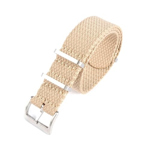 Breyhda Retro-Uhrenarmband aus Nylon, 20 mm, 22 mm – wasserdichtes Ersatzband, weiches Armband, Zubehör für Herrenuhren,Khaki,20mm Breyhda Retro-Uhrenarmband aus Nylon, 20 mm, 22 mm – wasserdichtes Ersatzband, weiches Armband, Zubehör für Herrenuhren,Khaki,20mm von Breyhda