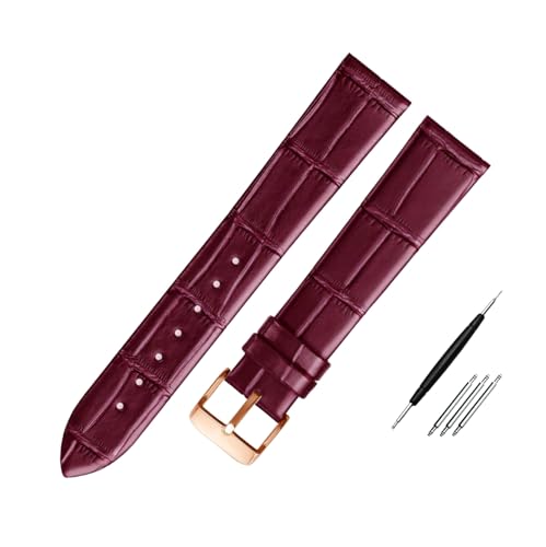 Breyhda Schmales Lederarmband für Uhren – 12–22 mm, Unisex-Ersatzarmband für Uhrenzubehör,12mm von Breyhda